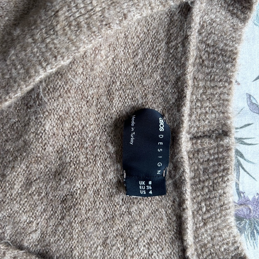 ASOS Tan Button-Up Cardigan - Picture 4 of 4